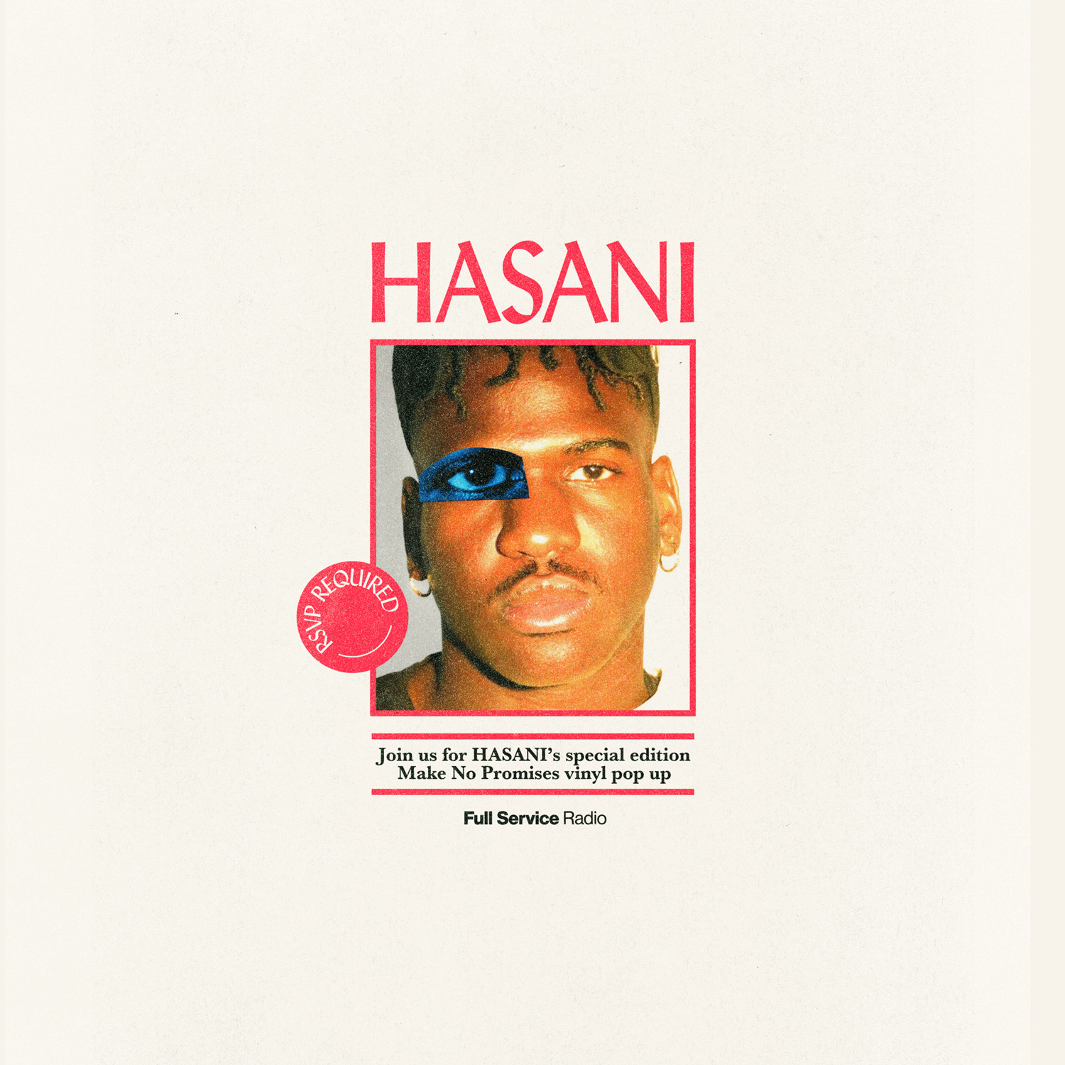 A brochure features "HASANI" with his photo and a brief description.