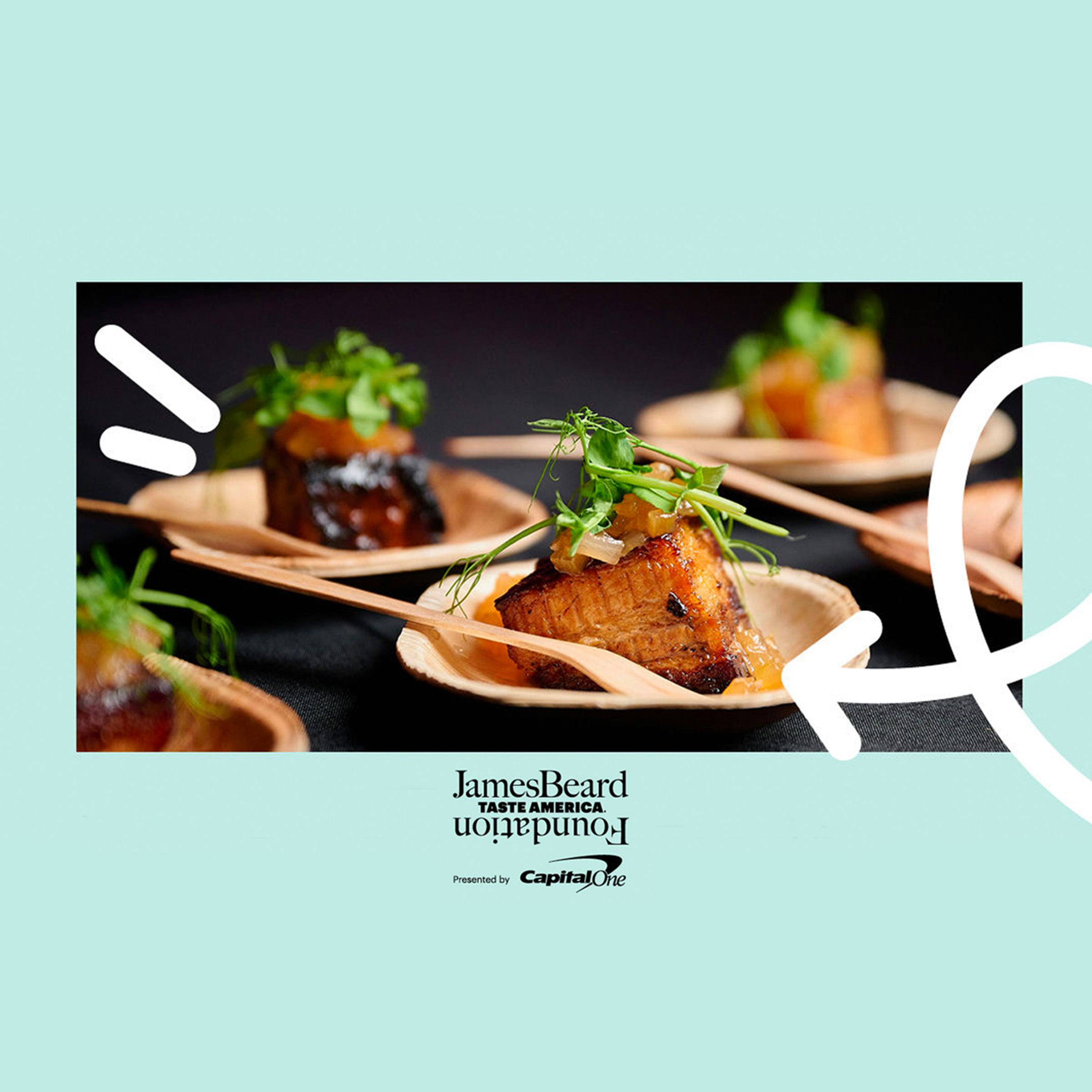 A photo shows delicious dishes presented on the table, beautifully arranged for display.